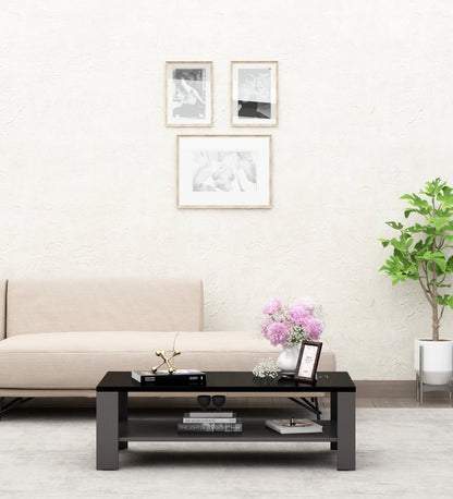 Orca Coffee Table in Black & Dark Grey Colour