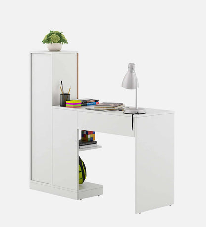 Troy Writing Table In White & Oak Finish